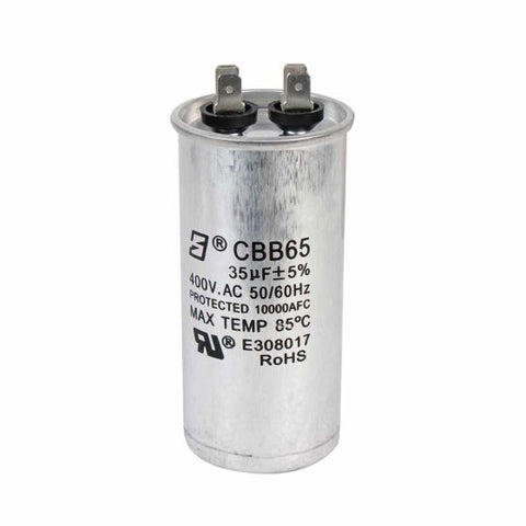 007-001-D-098 - Capacitor de trabajo 35MF Â±5%, 400V, para la caja de control AQUA PAK modelo CCQA 1.5230