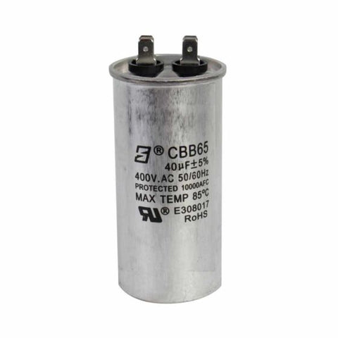 007-001-D-099 - Capacitor de trabajo 40MF Â±5%, 400V, para la caja de control AQUA PAK de 2 HP modelo CCQA 2230