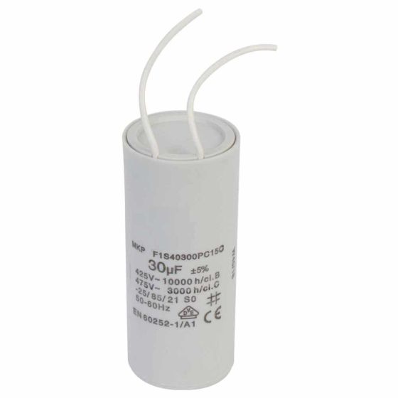 E2038 - Capacitor 30MF Â±5%, 425 - 475V para las bombas PRISMA15, 25, 45N, DELTA, TECNO, SILEN, ACUARIA07, 07N, 27, DRAIN, DRAINEX100, 200, 201