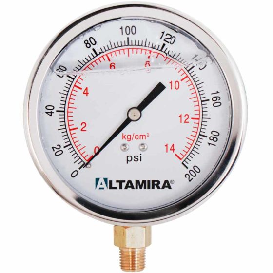 MAN0-200G4 - Manómetro con glicerina