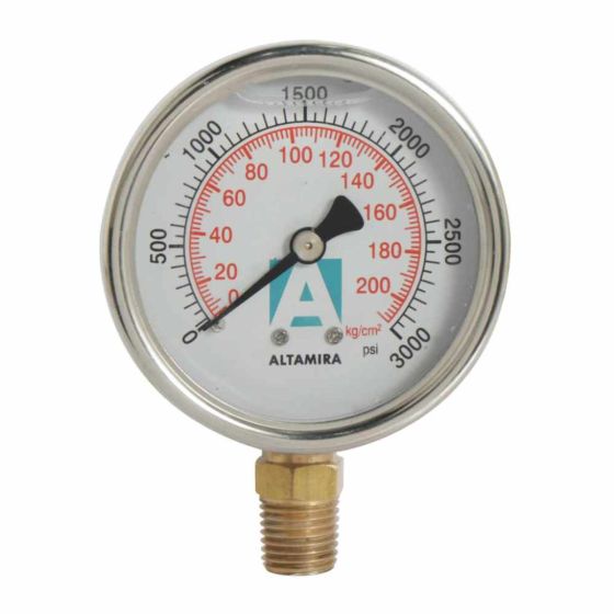 MAN0-3000G - Manómetro con glicerina
