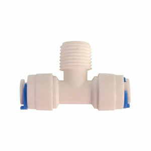 R-PK-DCC-007A - Adaptador tipo "T" para osmosis inversa 100G (T1/4", RM1/4", T1/4")