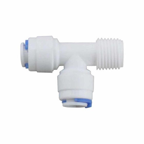 R-PK-DCC-008A - Adaptador tipo "T" para osmosis inversa de 100G y 400G (RM1/4", T1/4", T1/4")