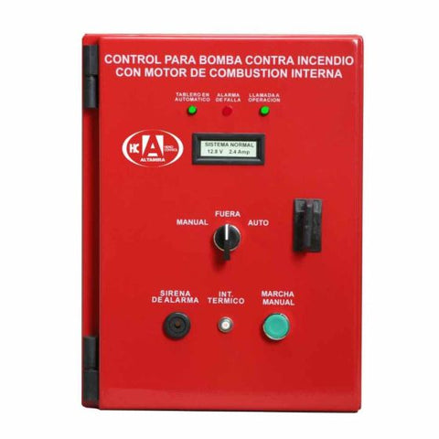 TACI-12-2B - Tablero contra incendio para motor diesel o gasolina